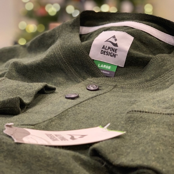 NWT-Alpine Design Forest Green Long Sleeve - Picture 2 of 8